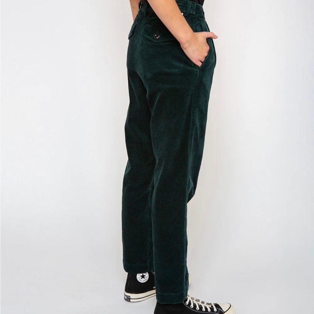 Dark Green Corduroy Pants - Picture 2 of 5
